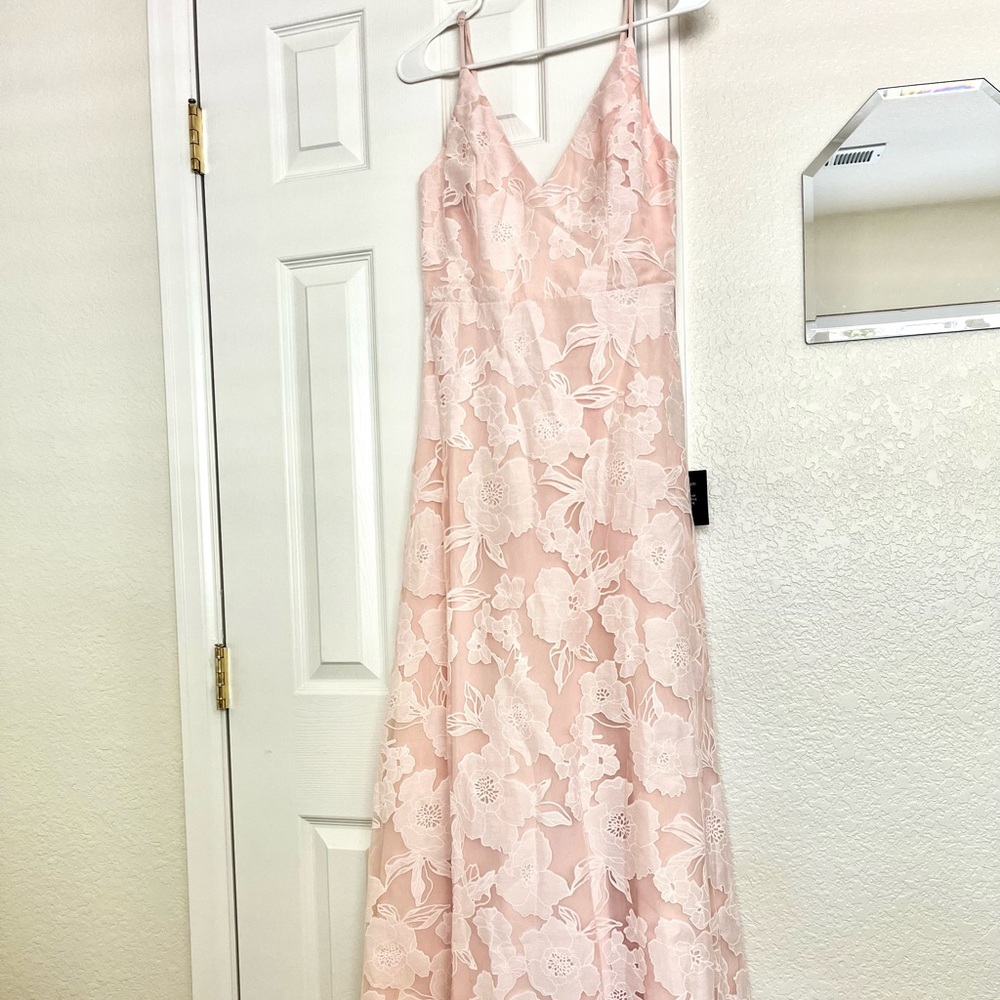 LuLu’s pink floral maxi dress